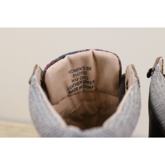 Sperry Top Sider 8M Brown Leather BAILEY Wedge Ankle Boots Shoes - Picture 6 of 8